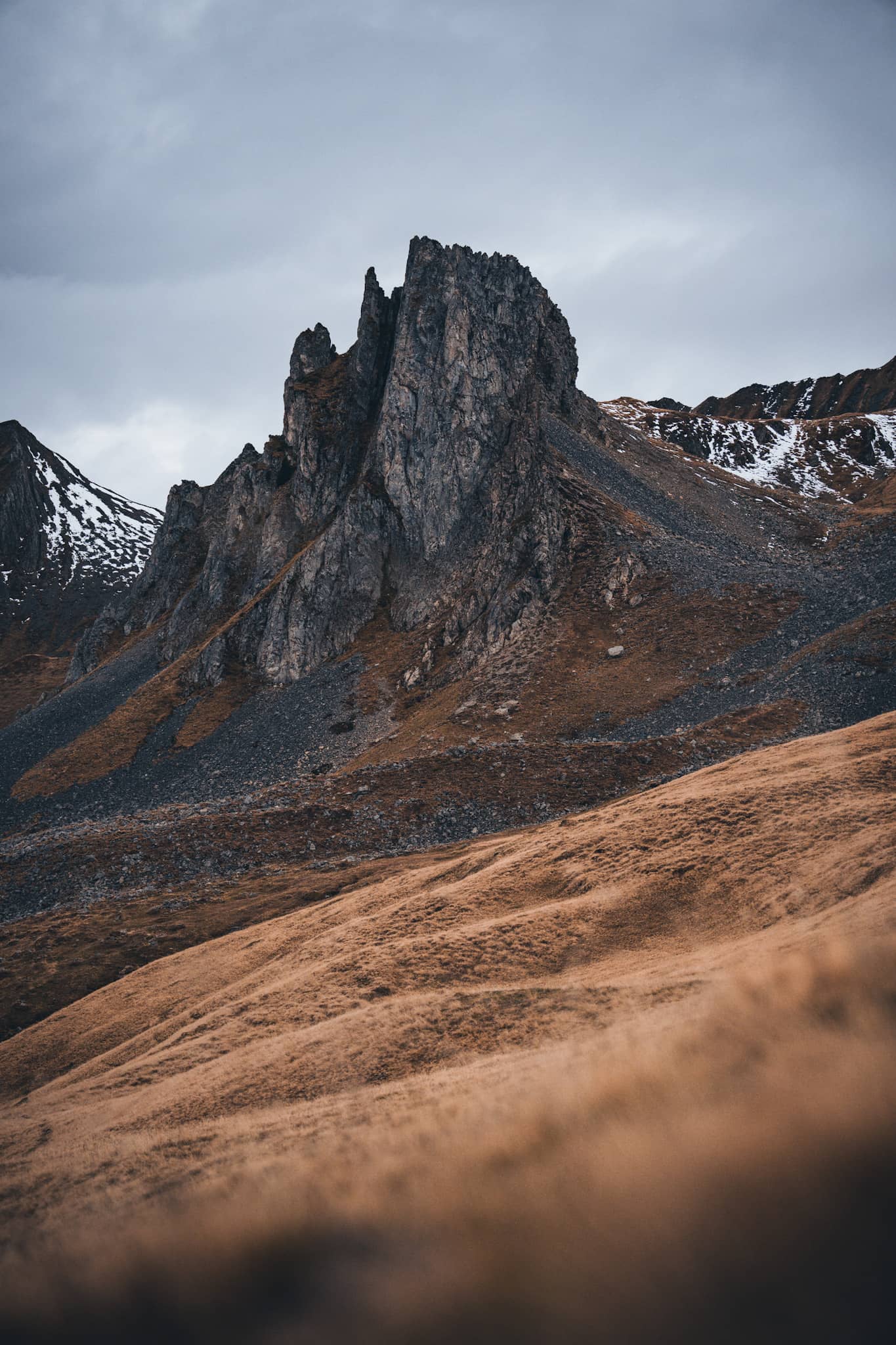 alpine pastures of the beaufortain in the fall