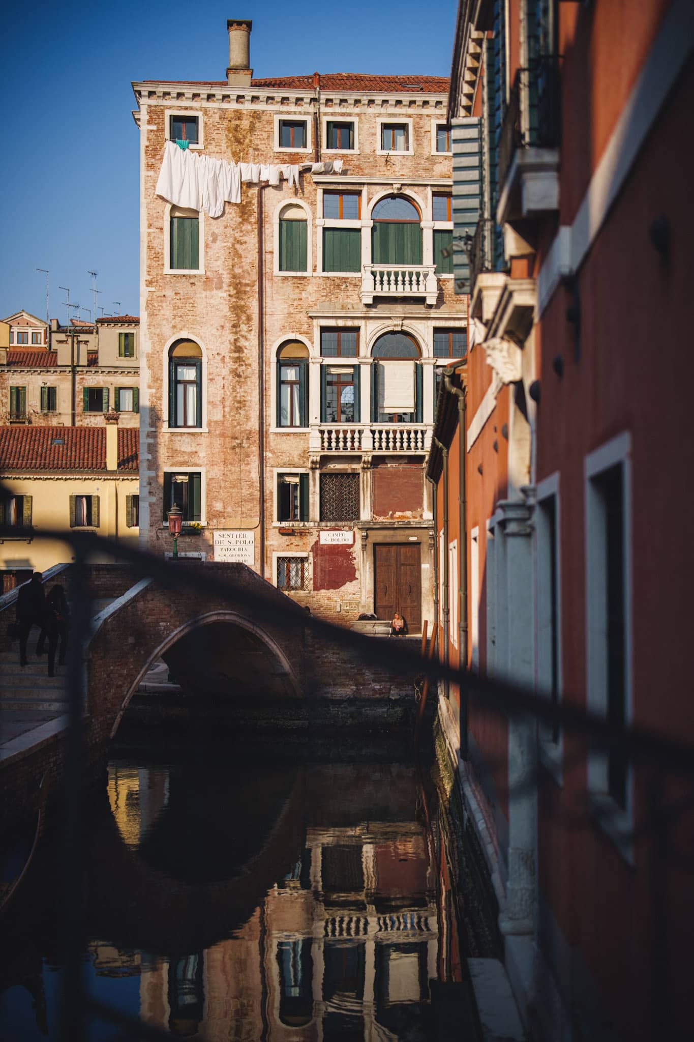 postcard scene in venice italy